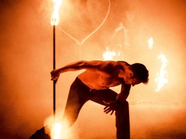 feuershow in München